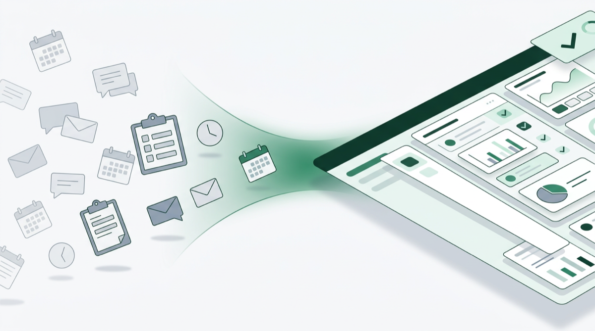 AI operations flow — from scattered tasks to streamlined automation